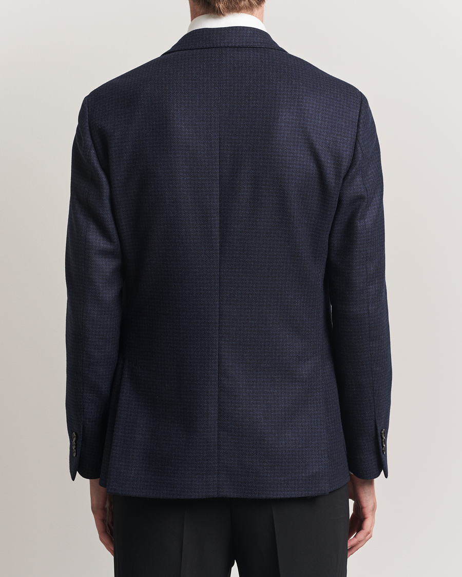 Homme | Blazers | Lardini | Checked Wool Blazer Navy