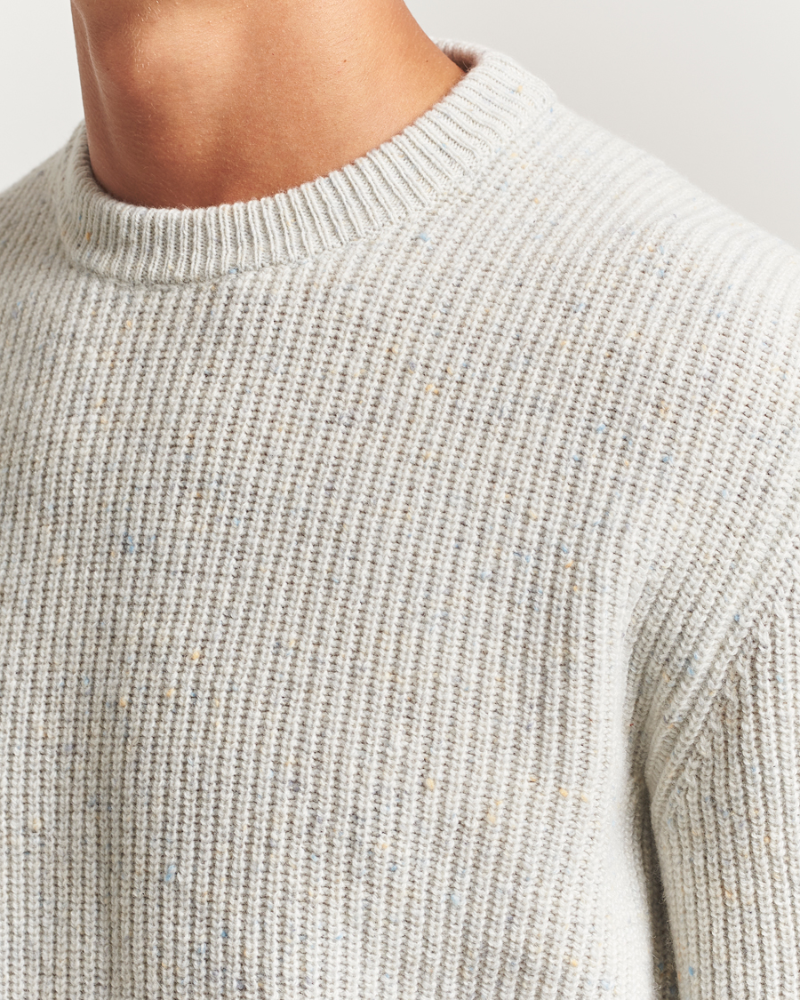 Homme | Pulls Et Tricots | Lardini | Knitted Wool Crew Neck White