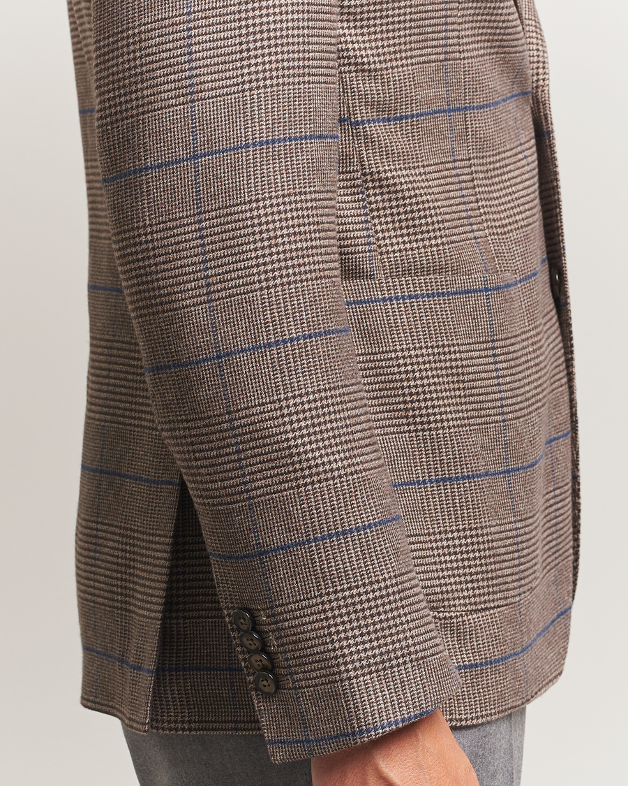 Homme | Blazers | L.B.M. 1911 | Jack Overcheck Cotton Blazer Brown