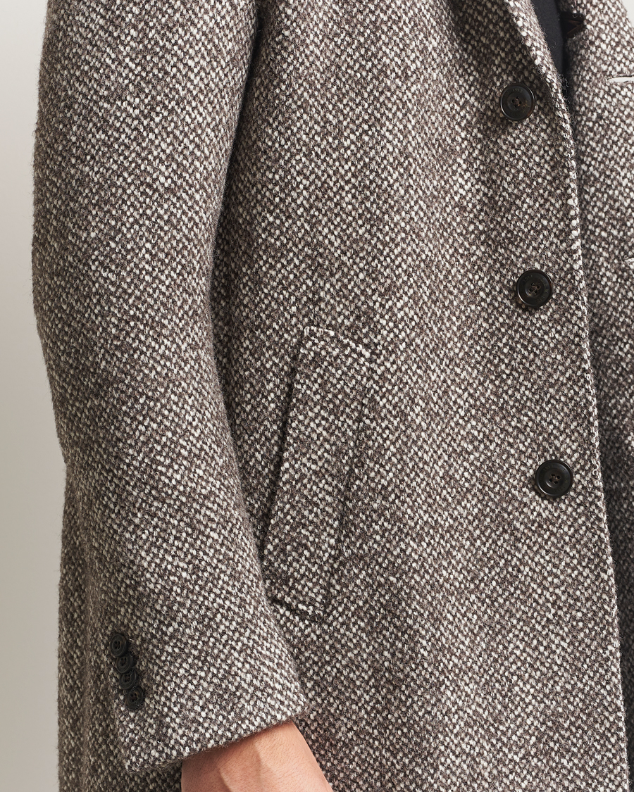 Homme | Manteaux Et Vestes | L.B.M. 1911 | Structure Wool Coat Brown