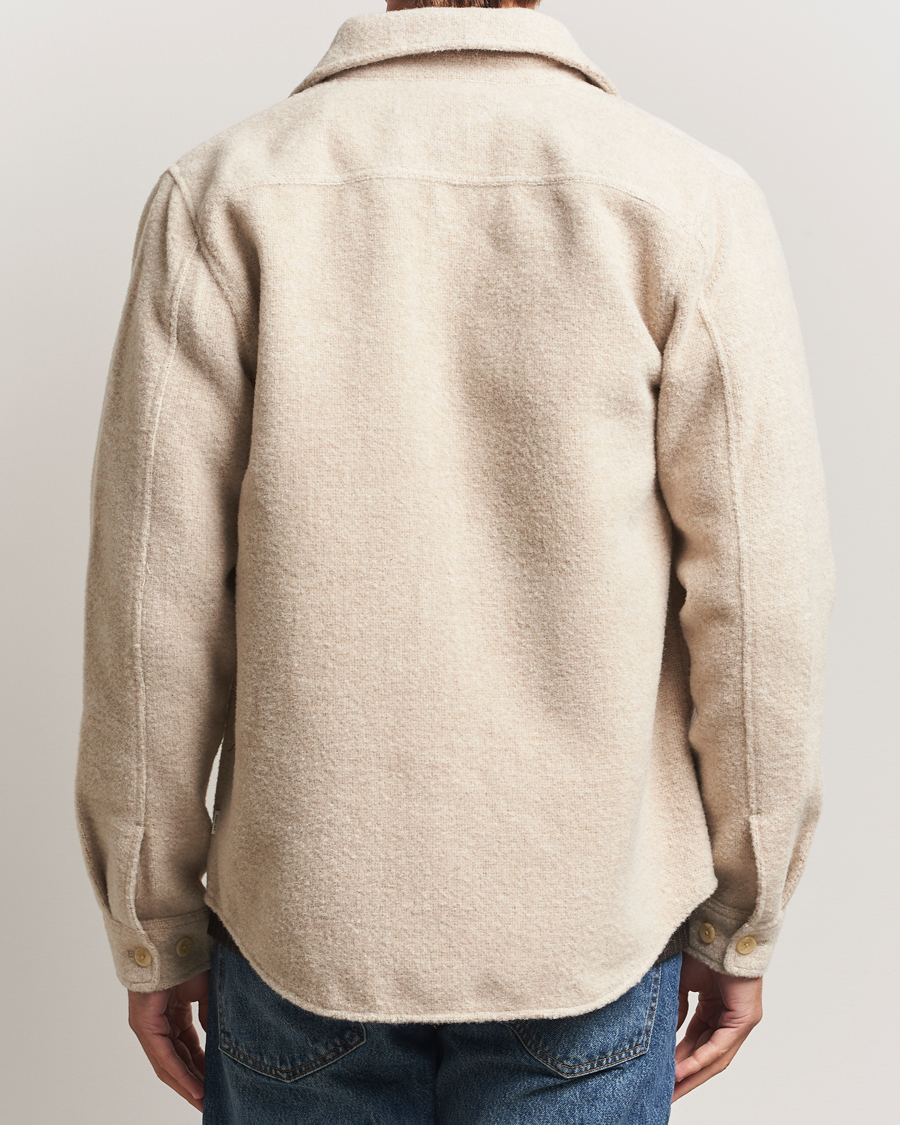 Homme | Chemises | LES DEUX | Lennon Bouclé Overshirt Ivory