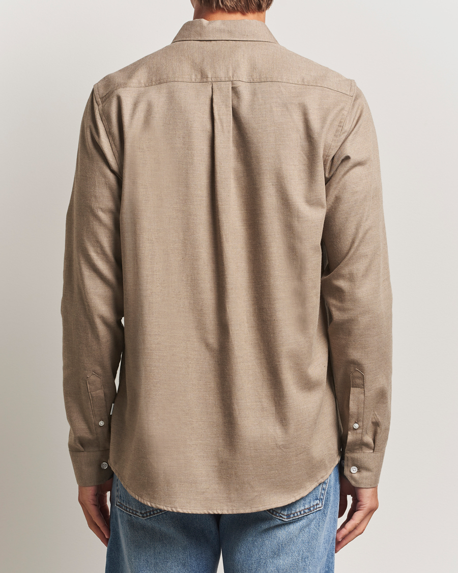 Homme | Chemises | LES DEUX | Dessert Reg Flannel Shirt Light Brown