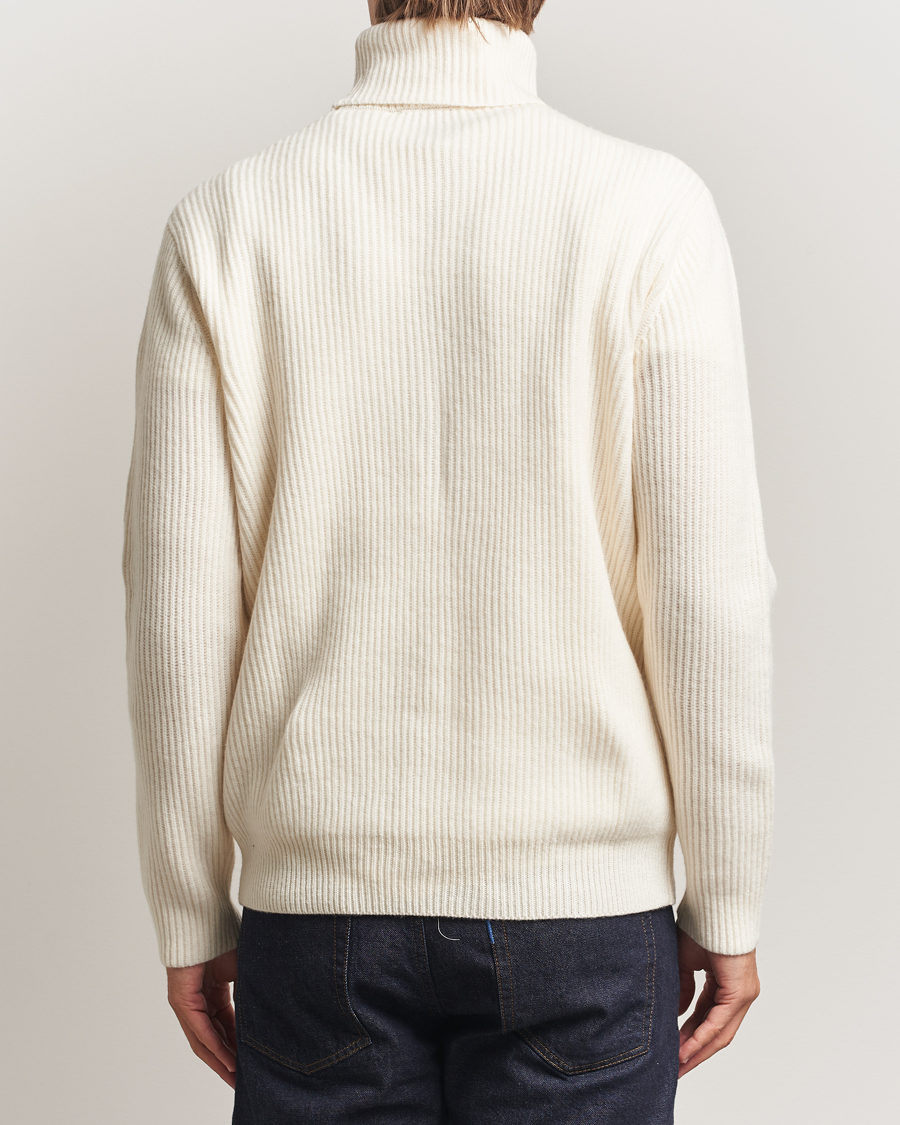 Homme | Pulls Et Tricots | LES DEUX | Eddie Wool Rib Rollneck Ivory