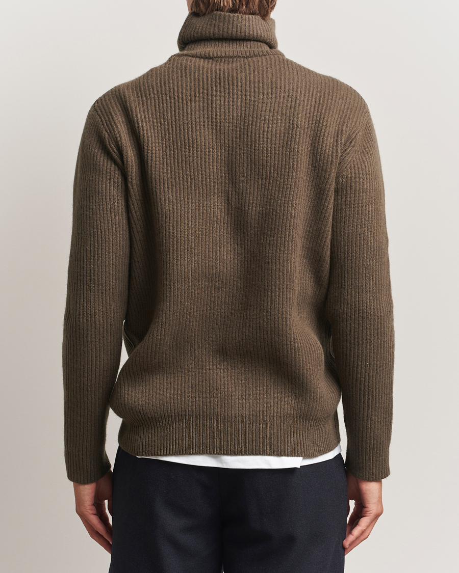 Homme | Pulls Et Tricots | LES DEUX | Eddie Wool Rib Rollneck Teak