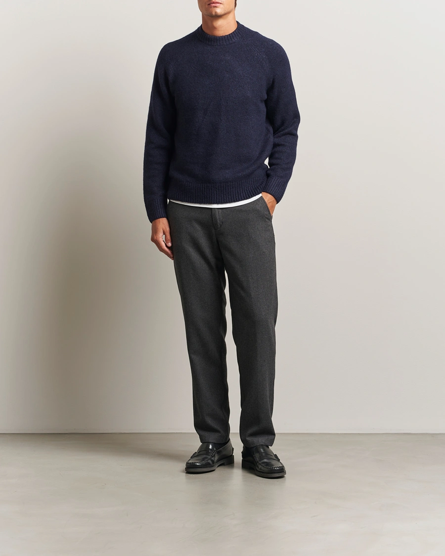 Homme | Pantalons | LES DEUX | Como Reg Wool Pants Asphalt