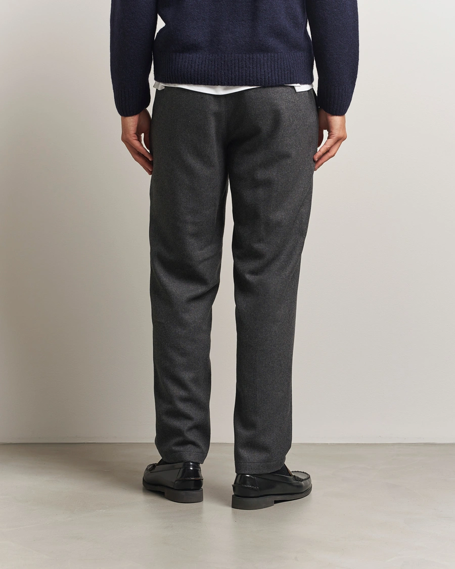 Homme | Pantalons | LES DEUX | Como Reg Wool Pants Asphalt