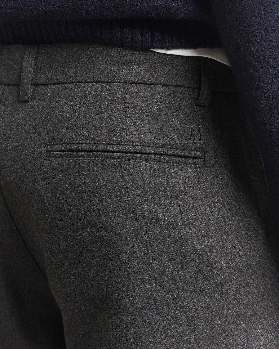 Homme | Pantalons | LES DEUX | Como Reg Wool Pants Asphalt