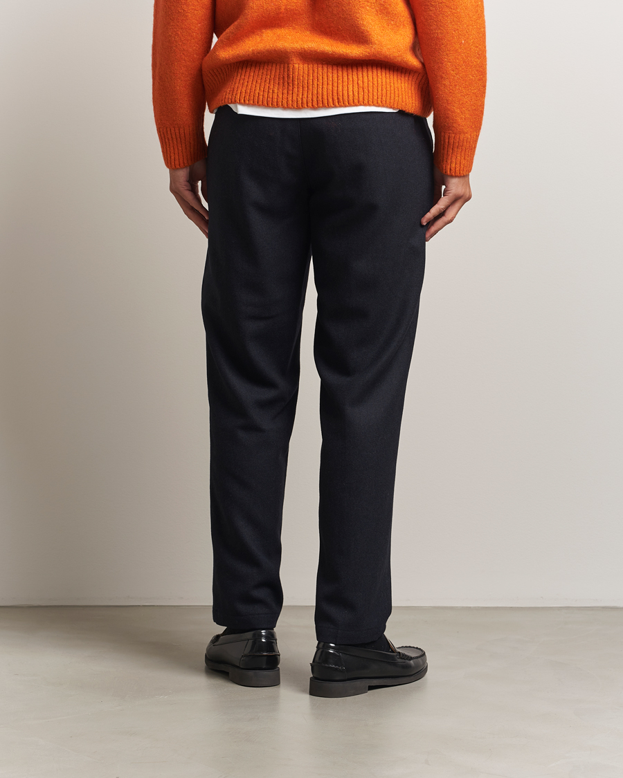 Homme | Pantalons | LES DEUX | Como Reg Wool Pants Dark Navy