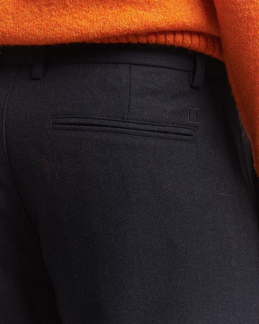 Homme | Pantalons | LES DEUX | Como Reg Wool Pants Dark Navy