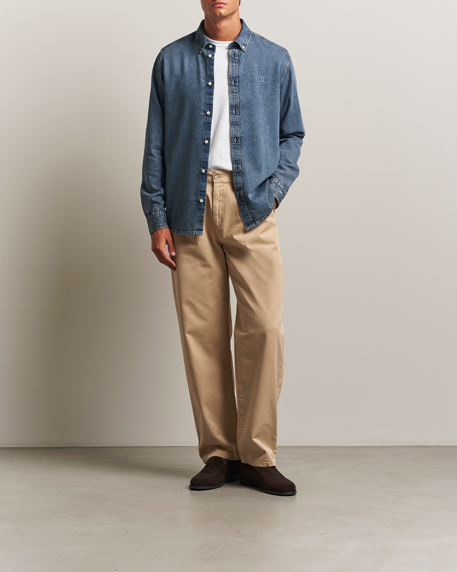 Homme | Pantalons | LES DEUX | Romeo Pleated Chino Pants Irish Cream