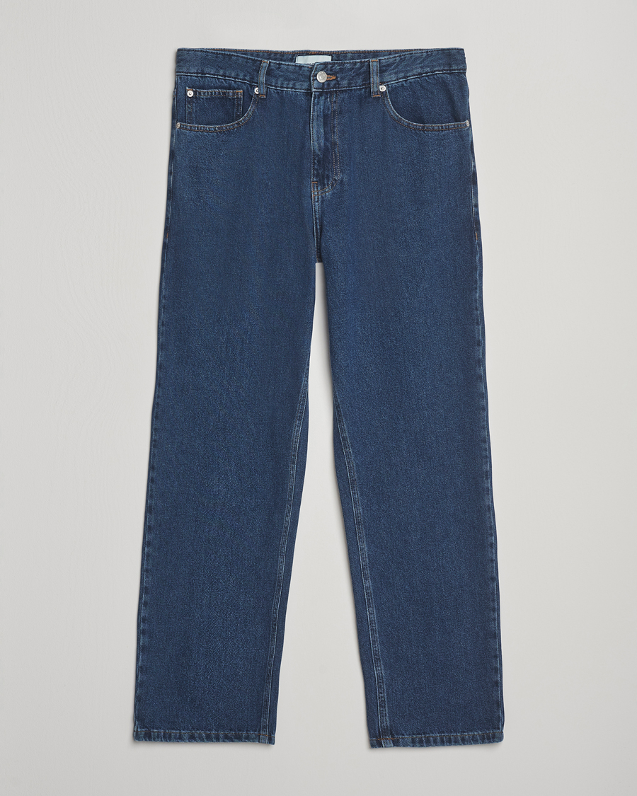 Homme | Jeans | LES DEUX | Ryder Washed Denim Jeans Medium Indigo Wash