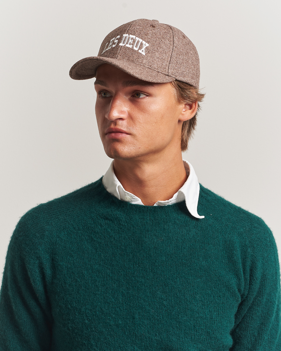 Homme | Les Deux Wool Baseball Cap Mountain Gray | LES DEUX | Wool Baseball Cap Mountain Gray