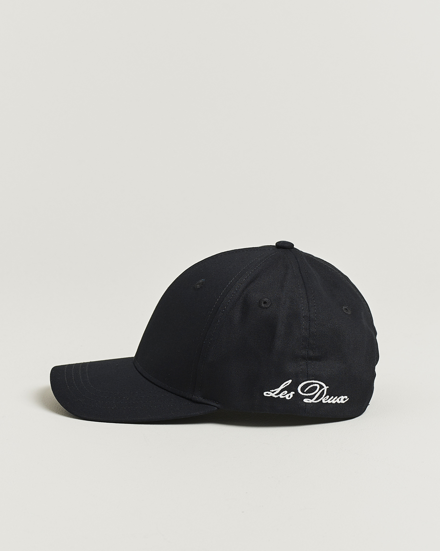 Homme | Les Deux Crew Organic Baseball Cap Black | LES DEUX | Crew Organic Baseball Cap Black