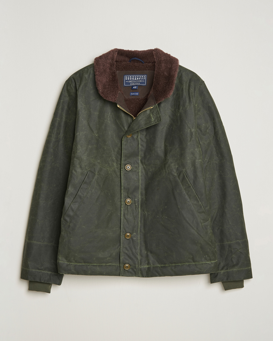 Homme | Manteaux Et Vestes | Manifattura Ceccarelli | Deck Jacket Dark Green