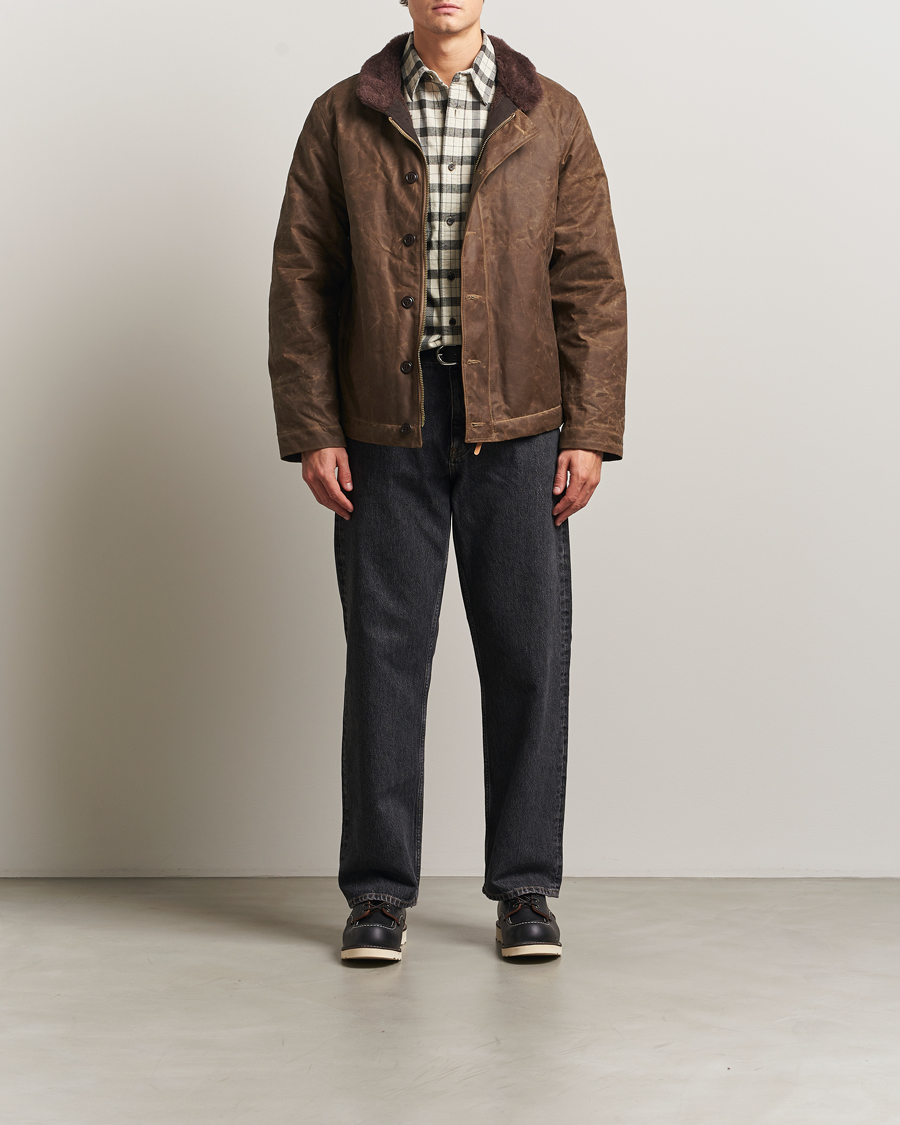 Homme | Manteaux Et Vestes | Manifattura Ceccarelli | Deck Jacket Dark Tan