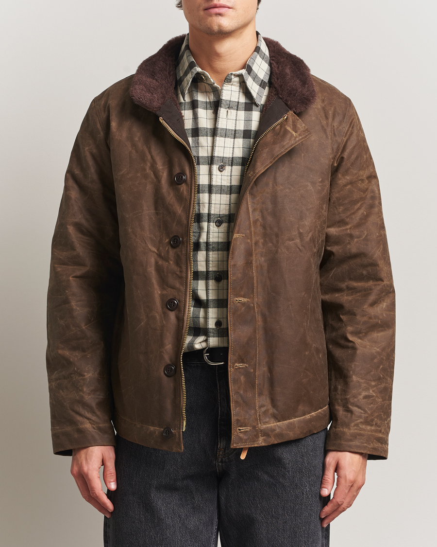 Homme | Manteaux Et Vestes | Manifattura Ceccarelli | Deck Jacket Dark Tan