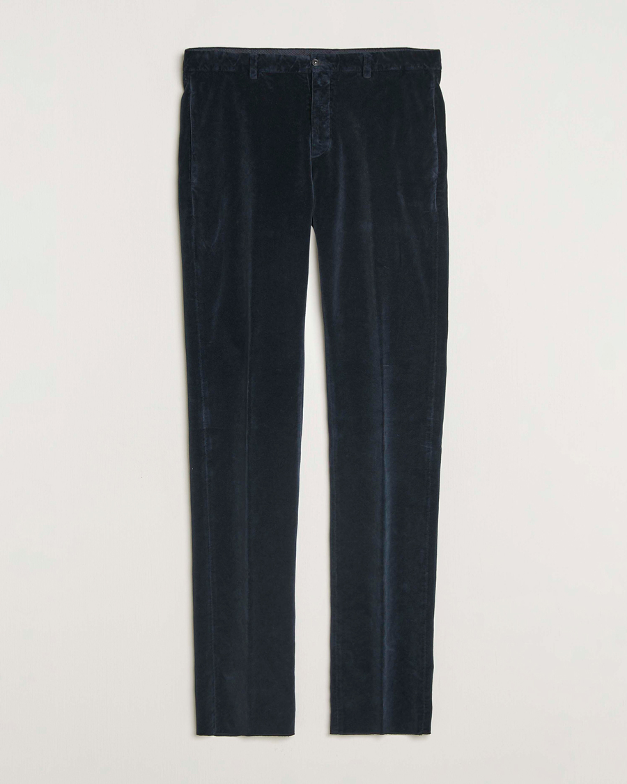 Homme | Pantalons | Massimo Alba | Mauko Velvet Trousers Navy