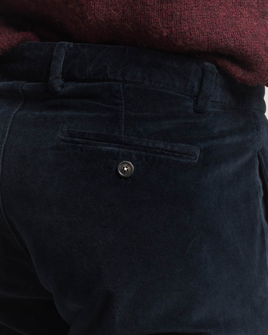 Homme | Pantalons | Massimo Alba | Mauko Velvet Trousers Navy