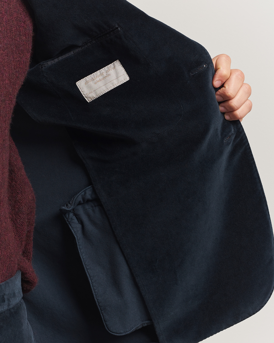 Homme | Blazers | Massimo Alba | Catch Velvet Blazer Navy