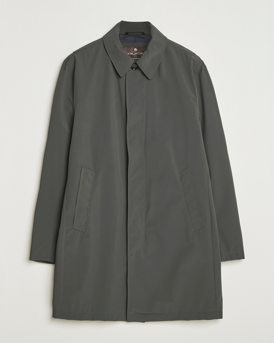 Homme | Manteaux Et Vestes | Oscar Jacobson | Nylon Car Coat Olive
