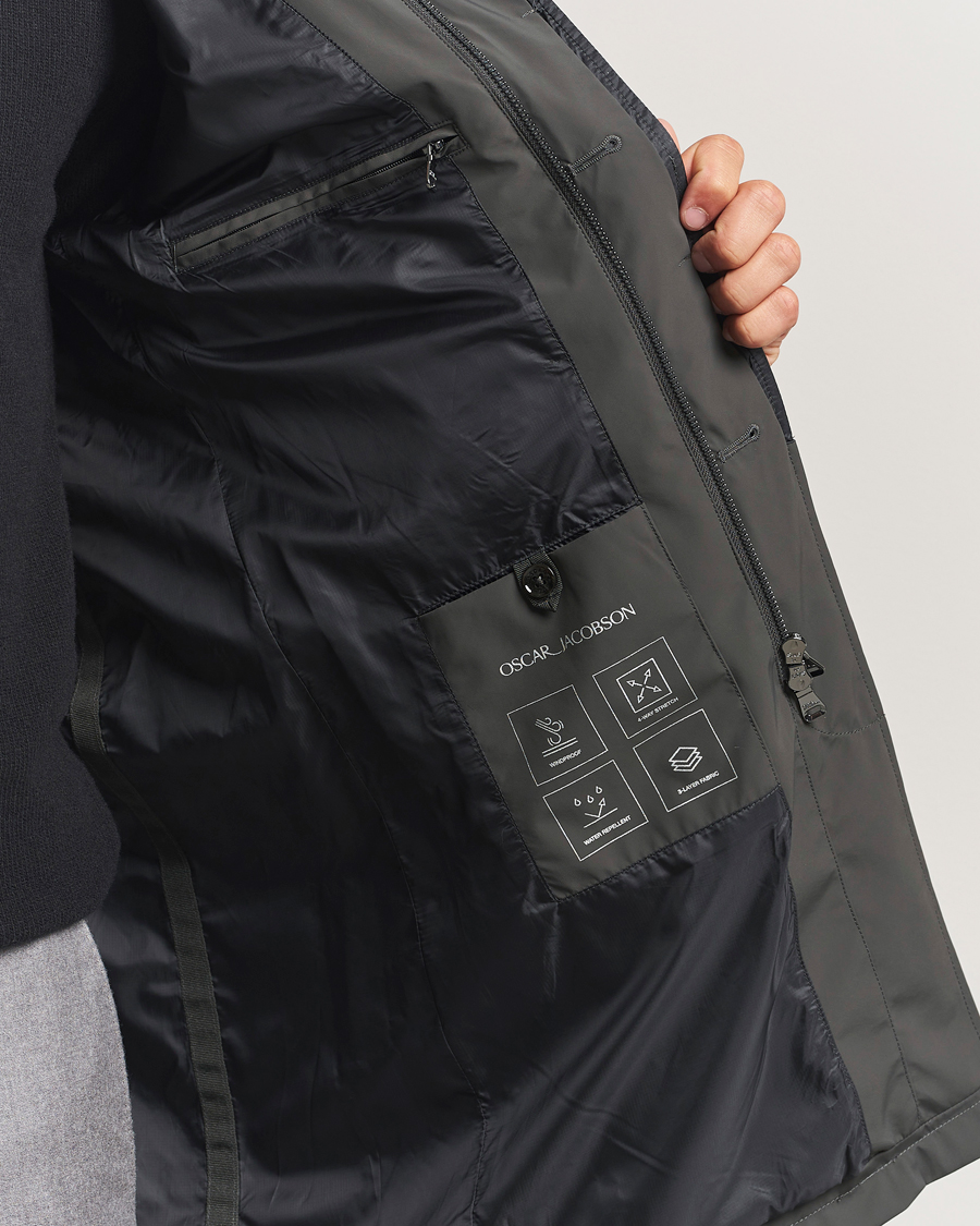 Homme | Manteaux Et Vestes | Oscar Jacobson | Nylon Car Coat Olive