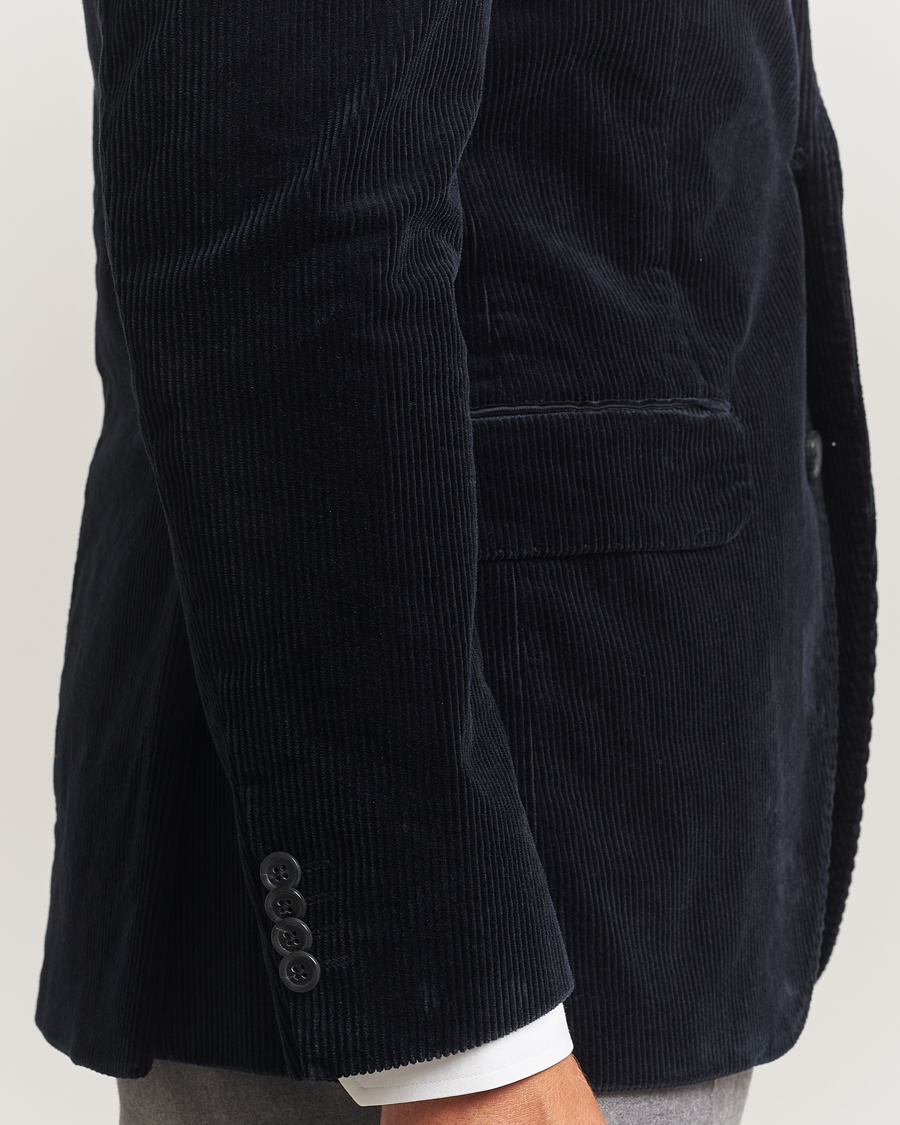 Homme | Blazers | Oscar Jacobson | Fogerty Patch Pocket Cord Blazer Navy