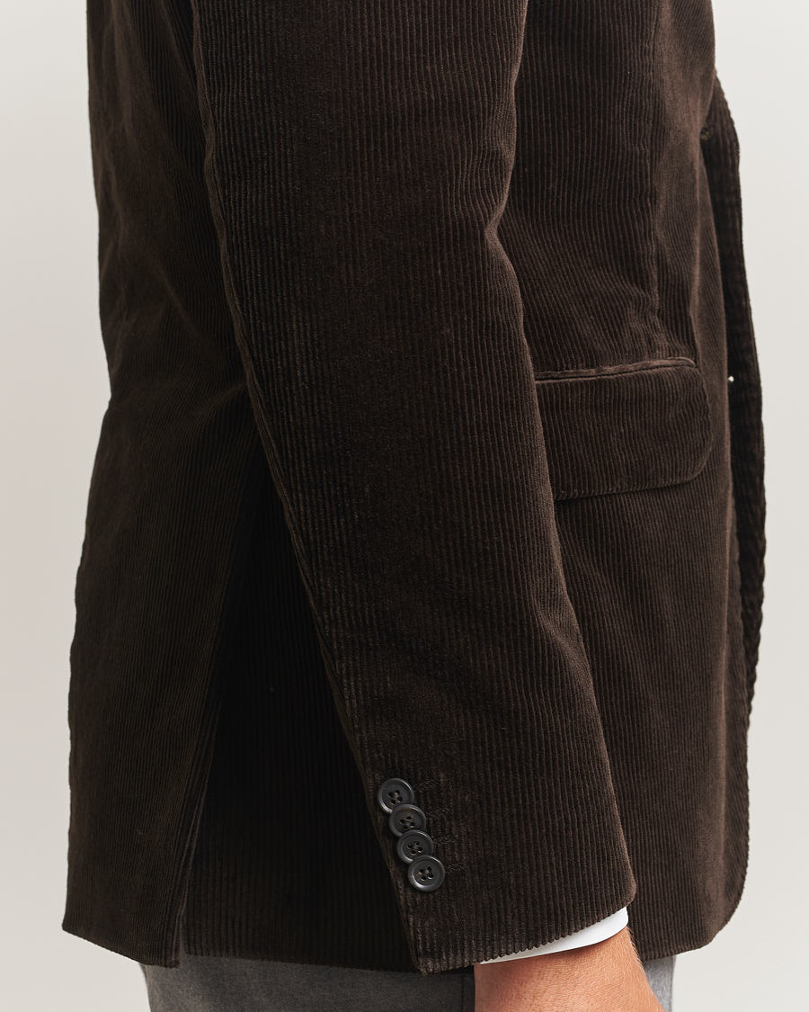 Homme | Blazers | Oscar Jacobson | Fogerty Patch Pocket Cord Blazer Brown