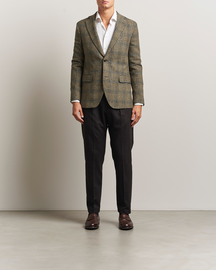 Homme | Blazers | Oscar Jacobson | Fogerty Moon Tweed Blazer Green