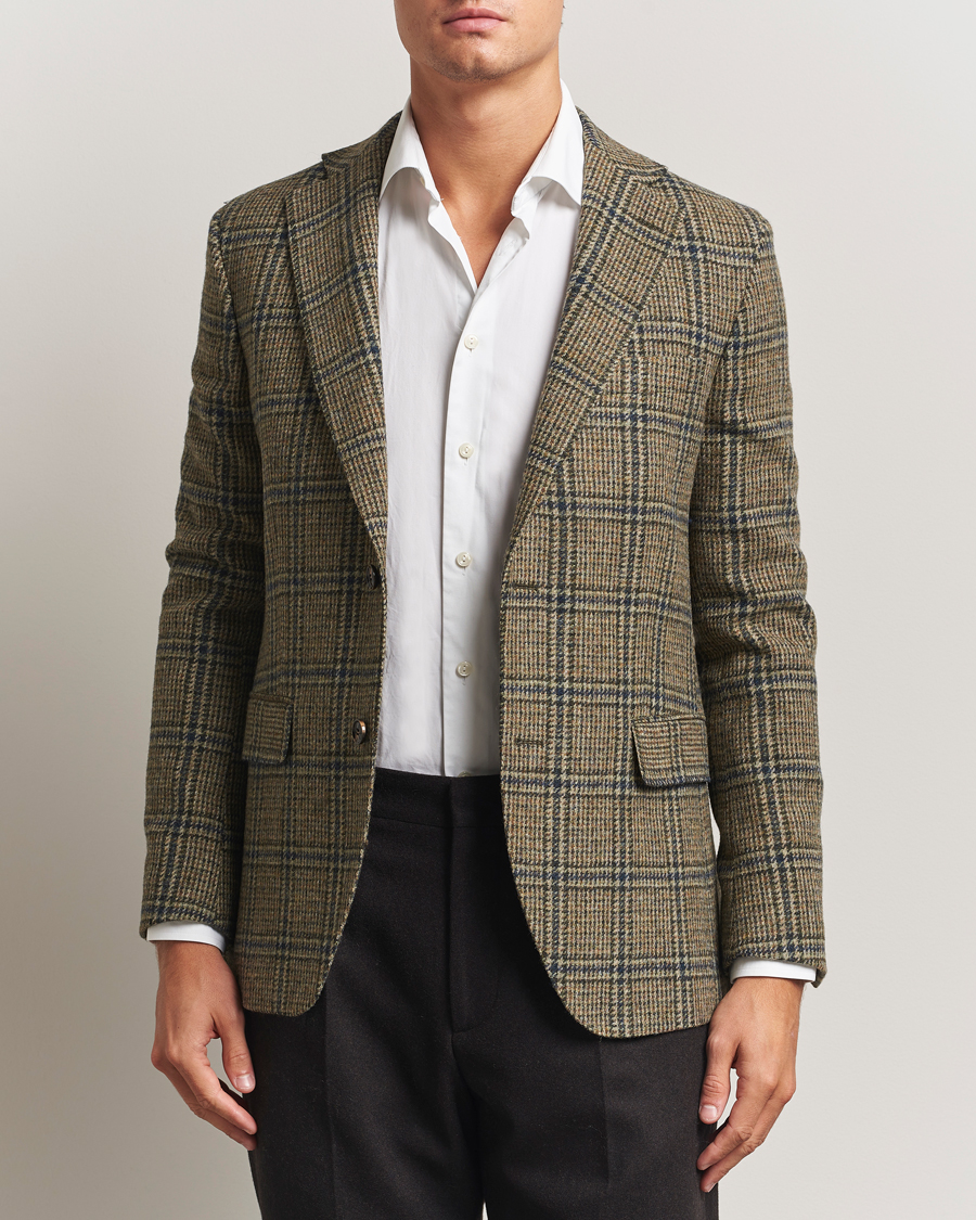 Homme | Blazers | Oscar Jacobson | Fogerty Moon Tweed Blazer Green