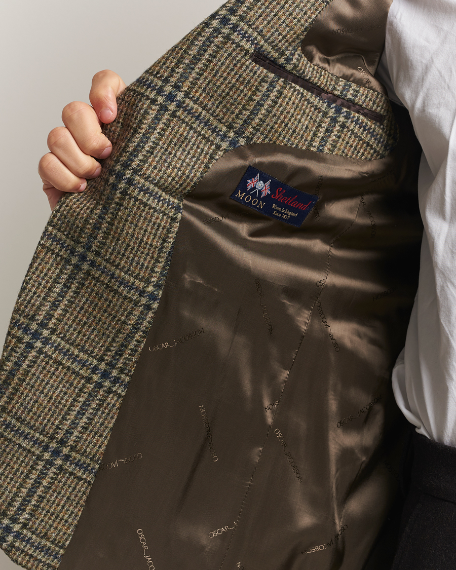 Homme | Blazers | Oscar Jacobson | Fogerty Moon Tweed Blazer Green