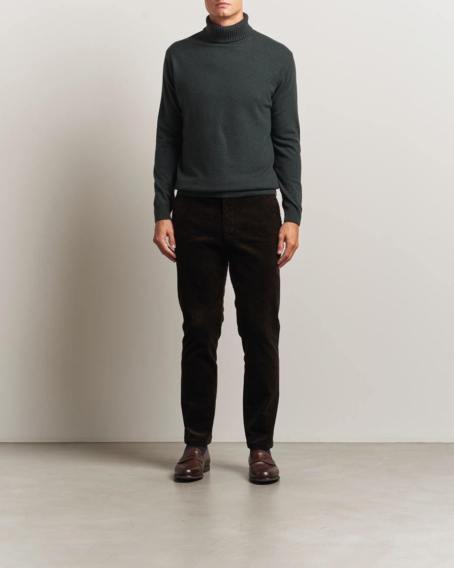 Homme | Pulls Et Tricots | Oscar Jacobson | Salim Wool/Cashmere Rollneck Green