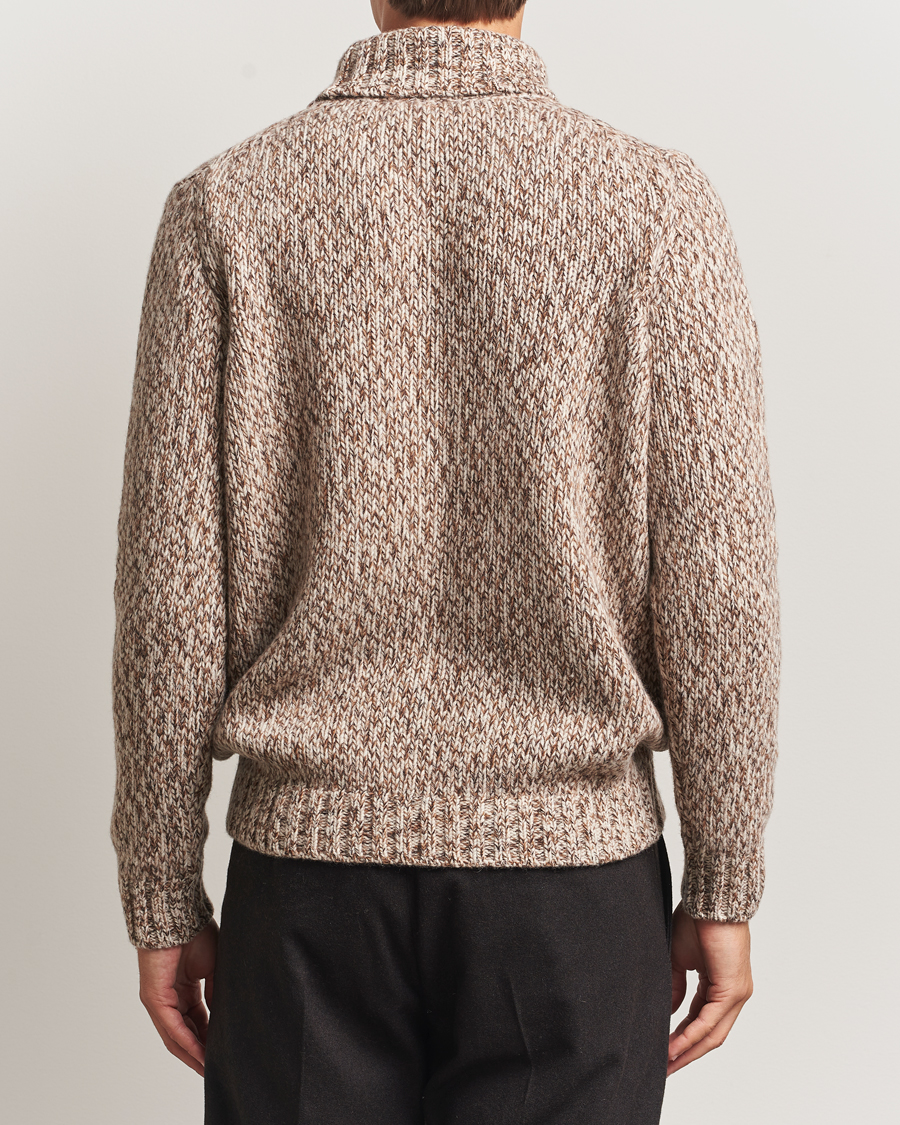 Homme | Pulls Et Tricots | Oscar Jacobson | Mika Heavy Wool/Cotton Rollneck Beige
