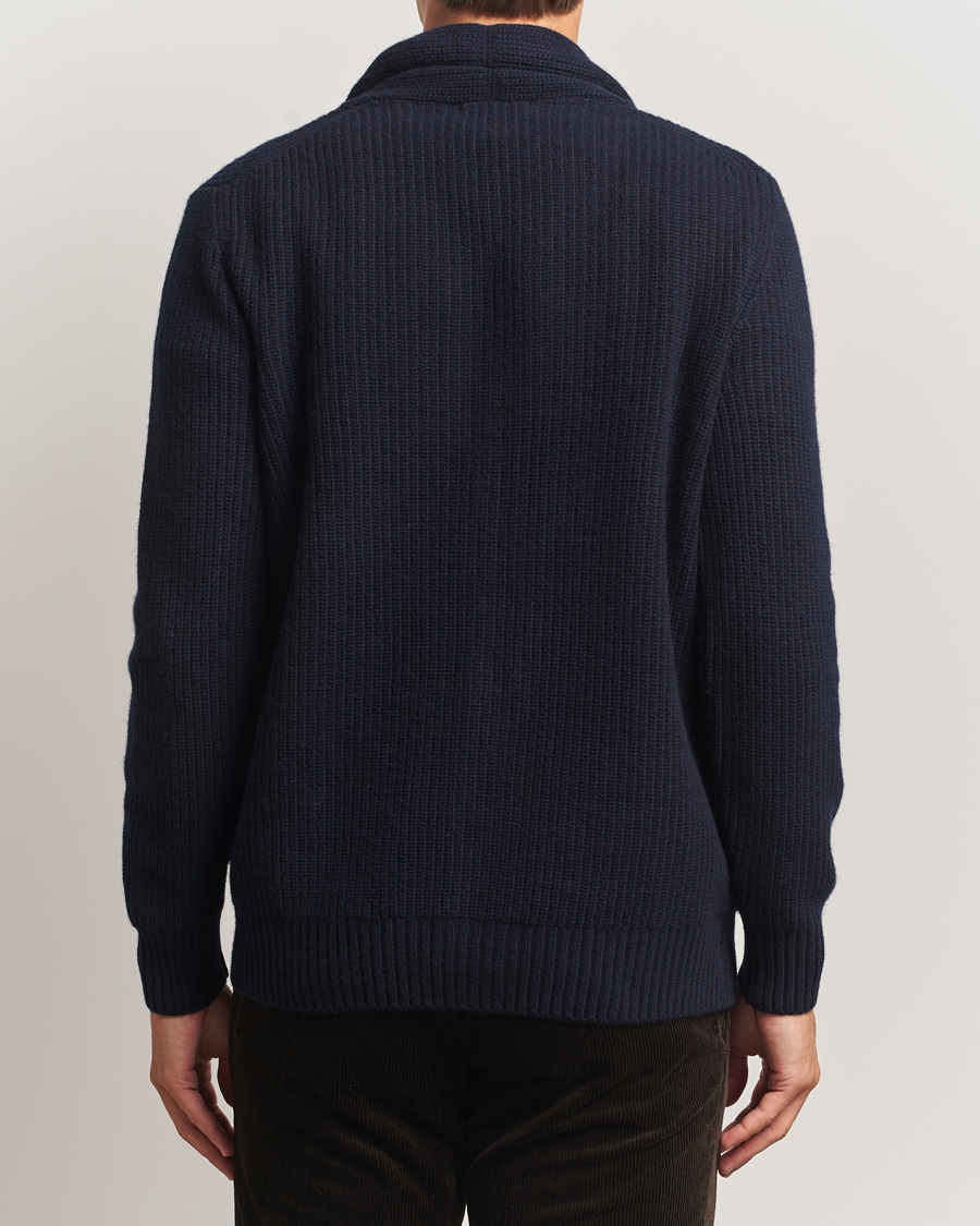 Homme | Pulls Et Tricots | Oscar Jacobson | Roland Wool Cardigan Navy