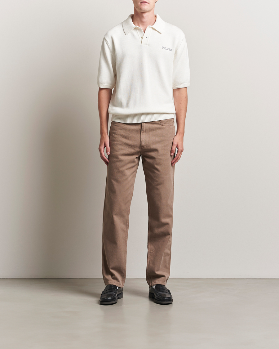 Homme | Polos | Palmes | Cotton Knit Polo Off White