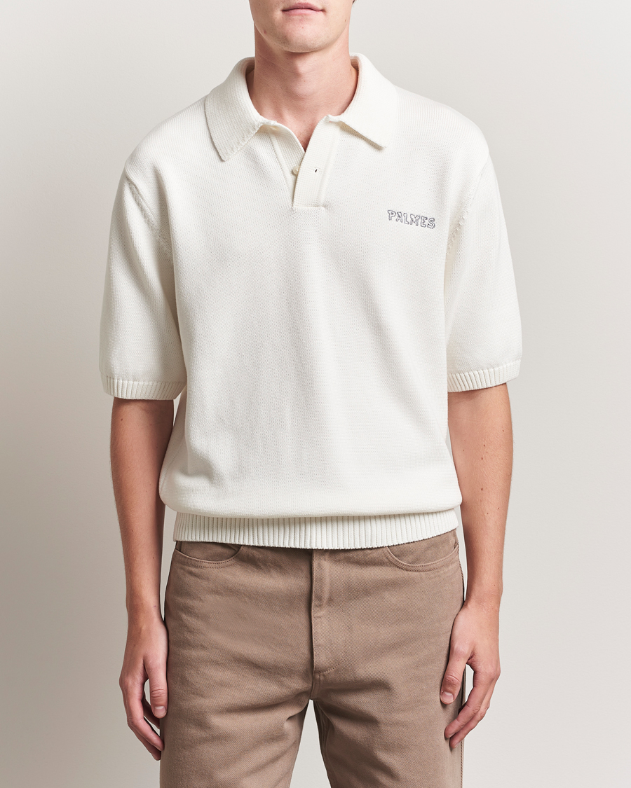Homme | Polos | Palmes | Cotton Knit Polo Off White