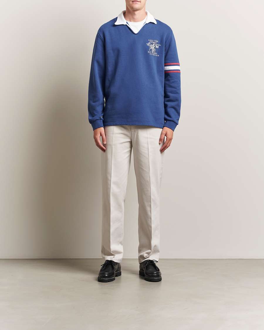 Homme | Pulls Et Tricots | Palmes | Forever Open Rugby Shirt Dark Blue