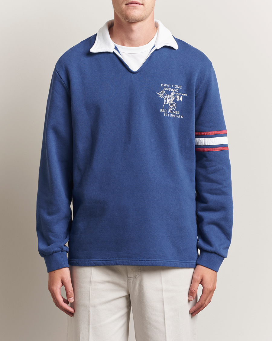 Homme | Pulls Et Tricots | Palmes | Forever Open Rugby Shirt Dark Blue