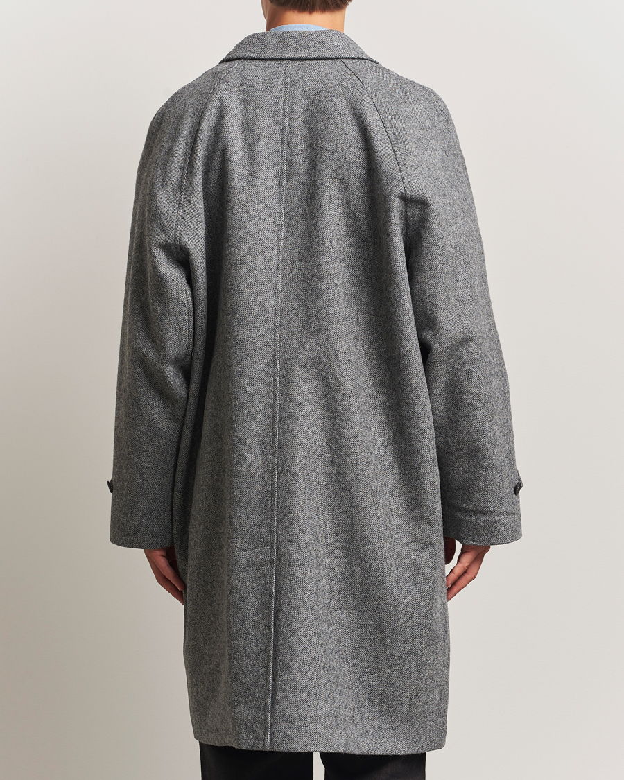 Homme | Manteaux Et Vestes | Palmes | Herringbone Wool Coat Charcoal