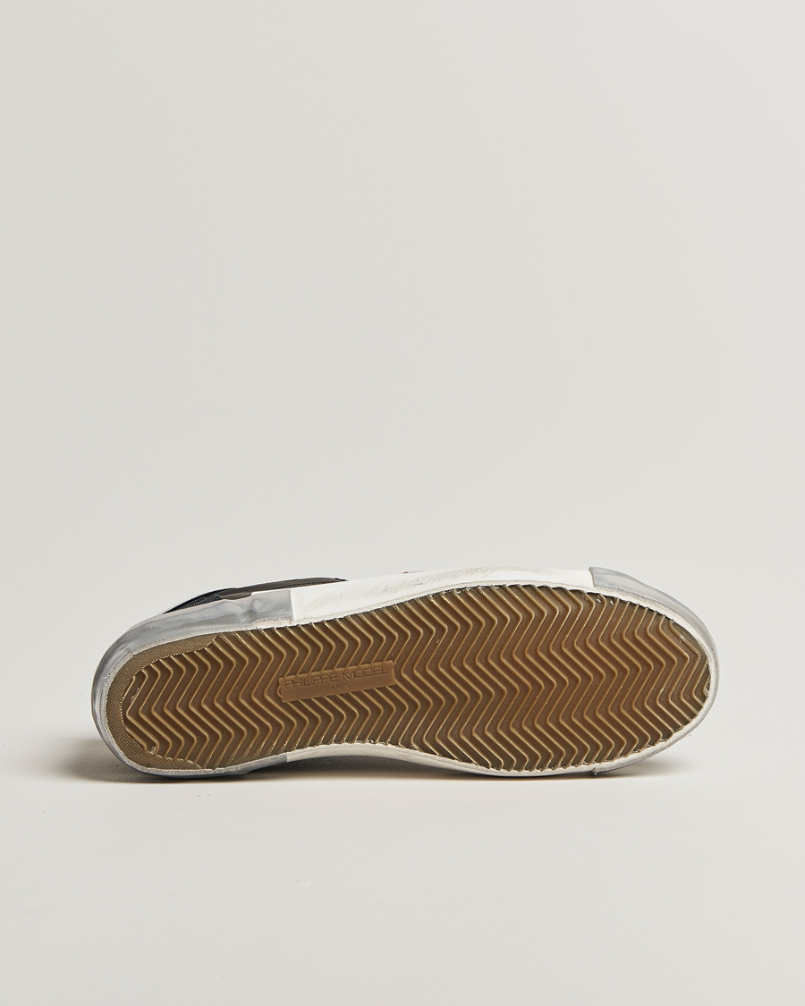 Homme | Baskets | Philippe Model | Prsx Low Top Leather Sneakers Black/Silver