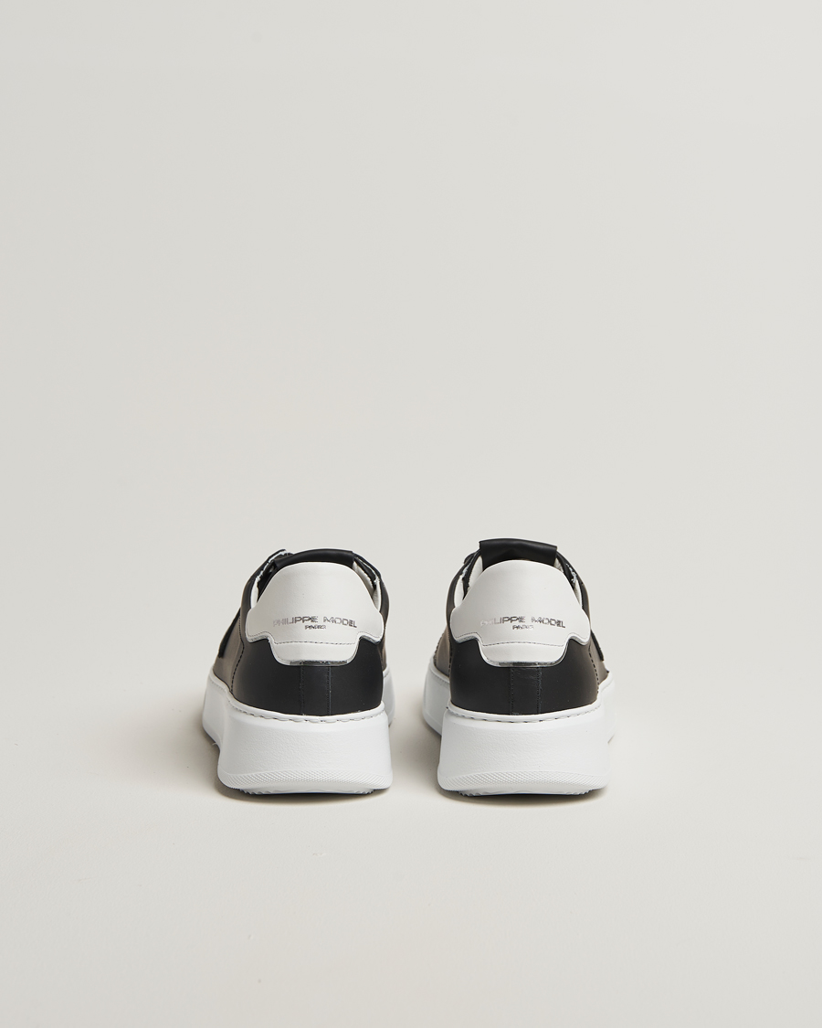 Homme | Philippe Model Temple Low Top Leather Sneakers Black | Philippe Model | Temple Low Top Leather Sneakers Black