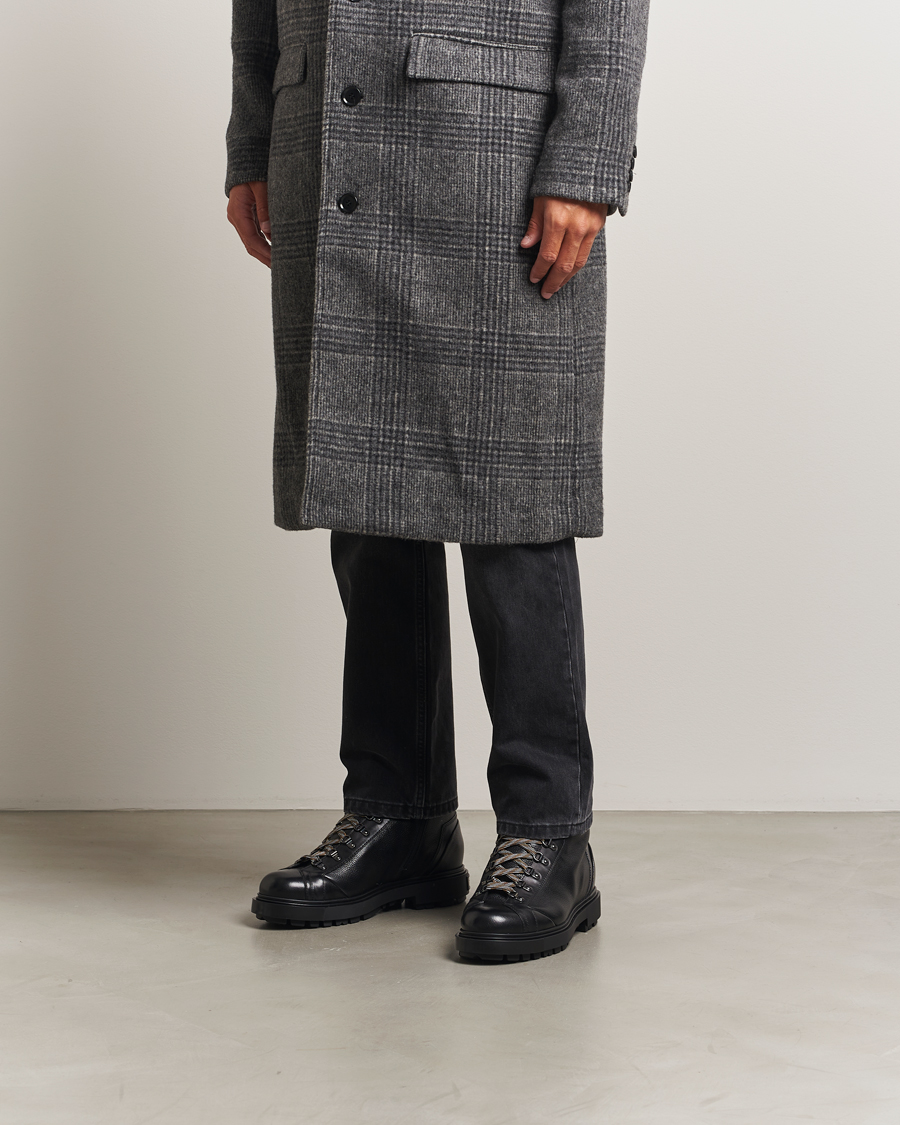 Homme | Bottes | Santoni | St Moritz Winter Boots Black Calf