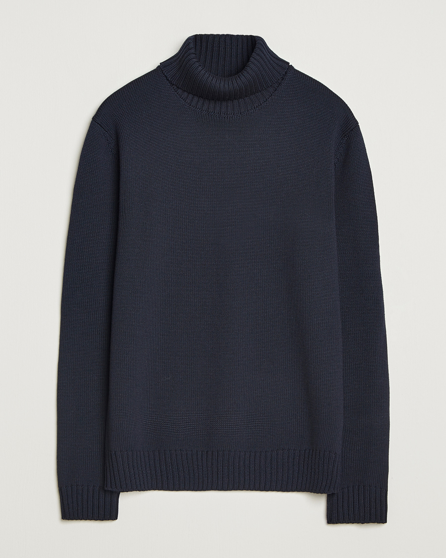 Homme | Pulls Et Tricots | Zanone | Virgin Merino Wool Rollneck Navy