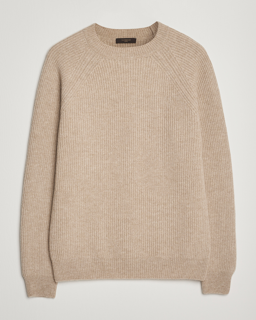 Homme | Pulls Et Tricots | Zanone | Fisherman Rib Wool Sweater Beige