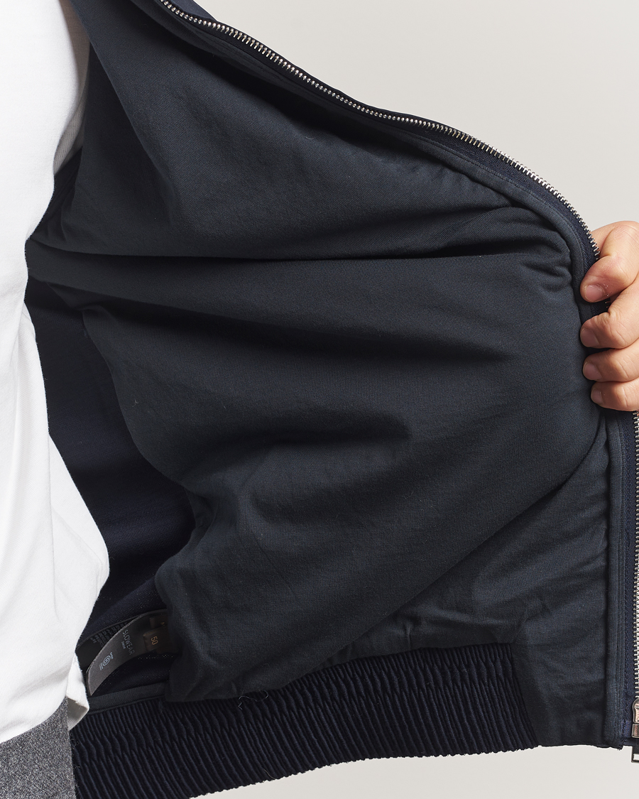 Homme | Pulls Et Tricots | Zanone | Full Zip Hybrid Jacket Navy