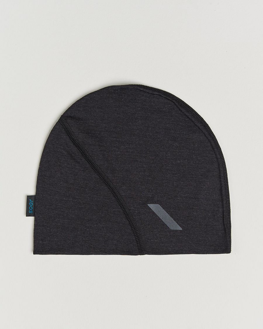 Homme | SOAR Running Silk Merino Beanie Dark Grey | SOAR Running | Silk Merino Beanie Dark Grey