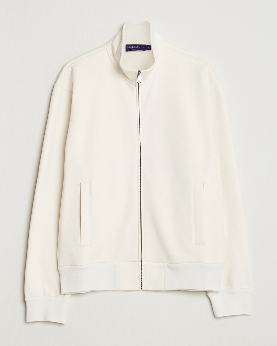 Homme | Pulls Et Tricots | Ralph Lauren Purple Label | Full Zip Cotton Felpa Cream