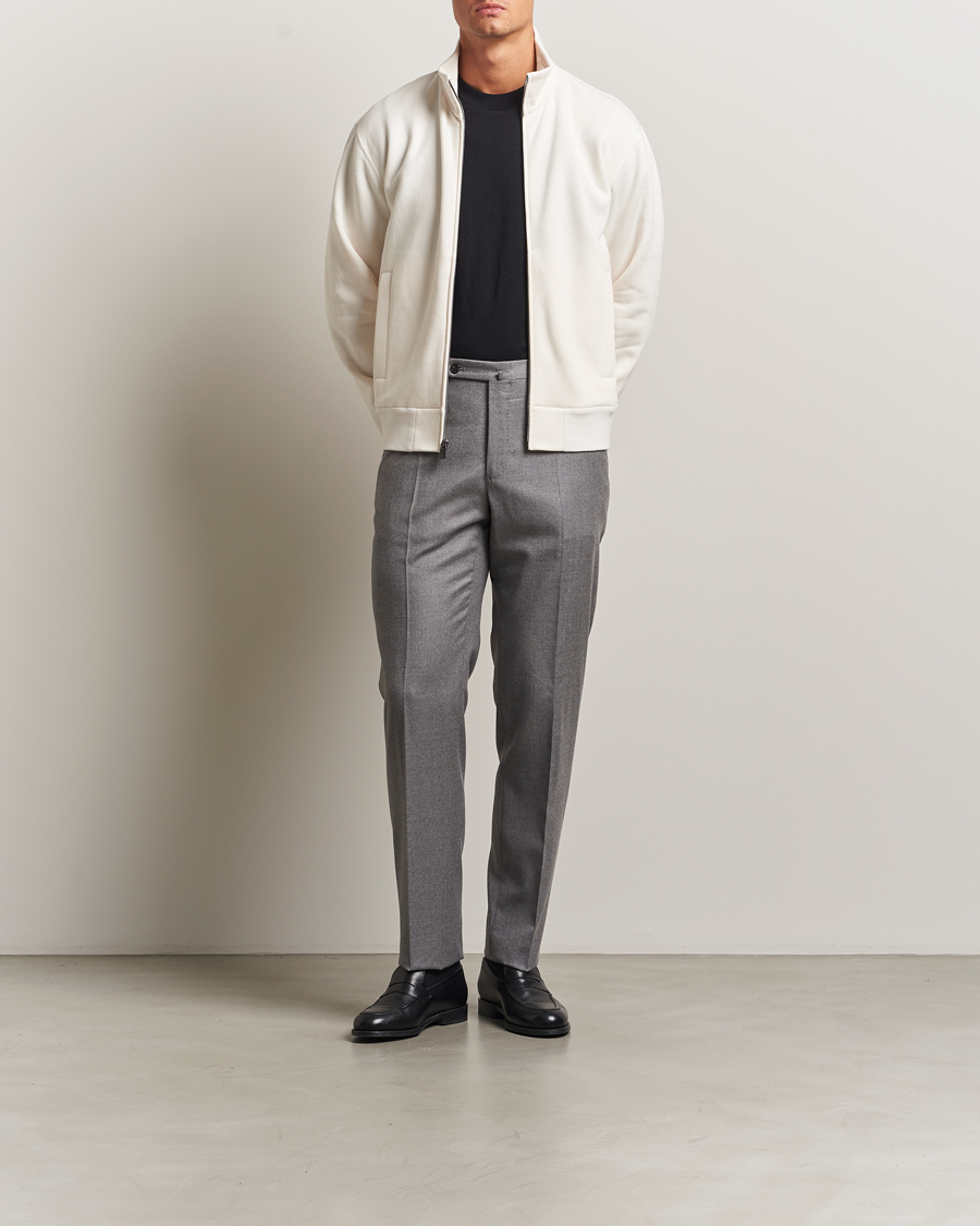 Homme | Pulls Et Tricots | Ralph Lauren Purple Label | Full Zip Cotton Felpa Cream