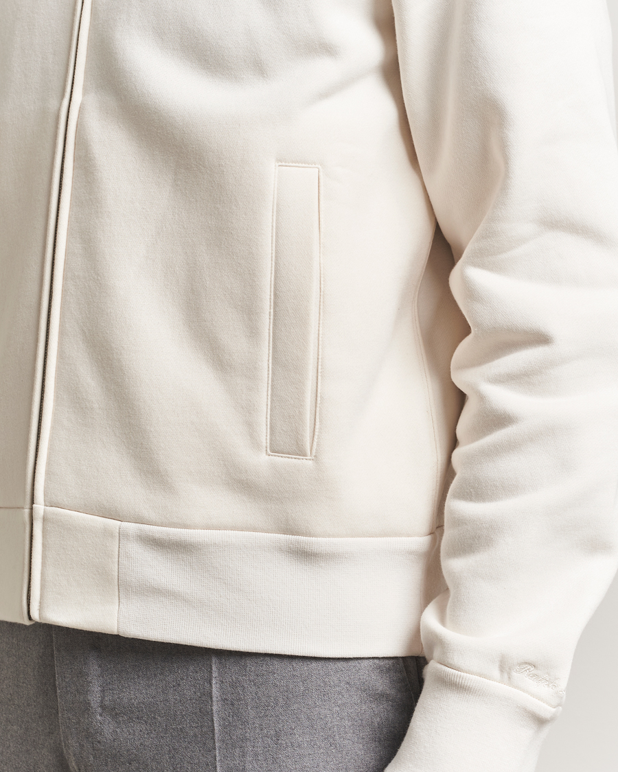 Homme | Pulls Et Tricots | Ralph Lauren Purple Label | Full Zip Cotton Felpa Cream