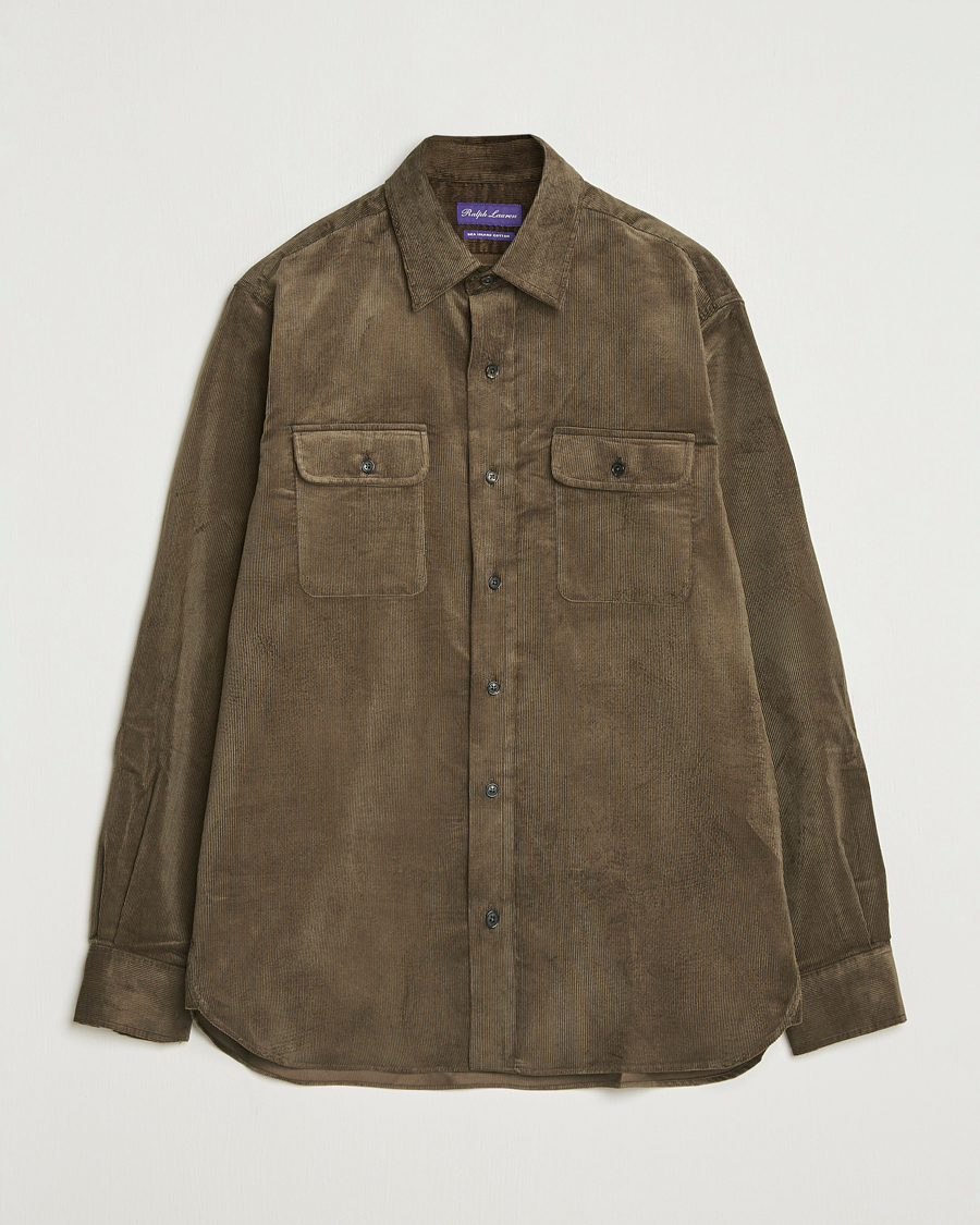 Homme | Chemises | Ralph Lauren Purple Label | Corduroy Overshirt Loden
