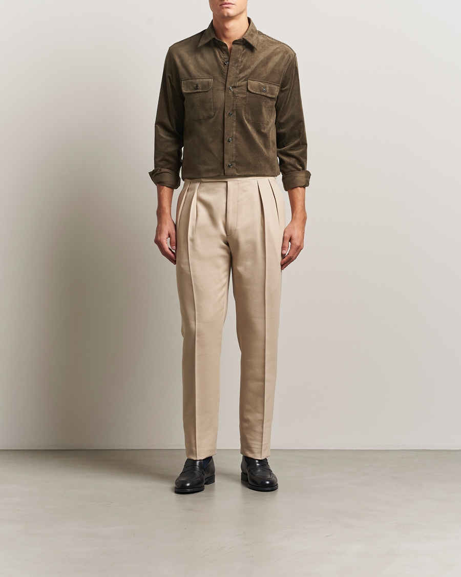 Homme | Chemises | Ralph Lauren Purple Label | Corduroy Overshirt Loden